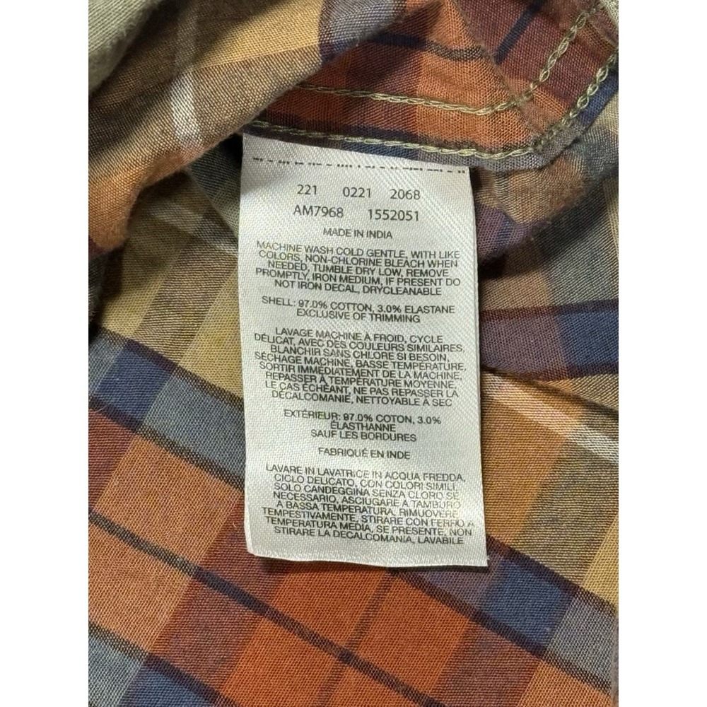 Columbia Button Up Shirt Mens Size XL Rapid Rivers II Tan Plaid Long Sleeve - Picture 4 of 6